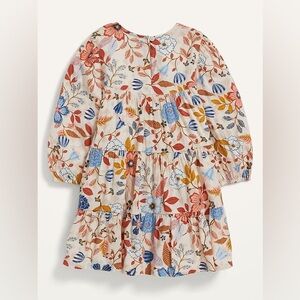 Old Navy Floral Tiered Long Sleeve Dress